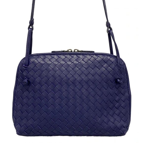 BOTTEGA VENETA Nodini - Navy Leather Shoulder Bag 764-081925 - Picture 2 of 14